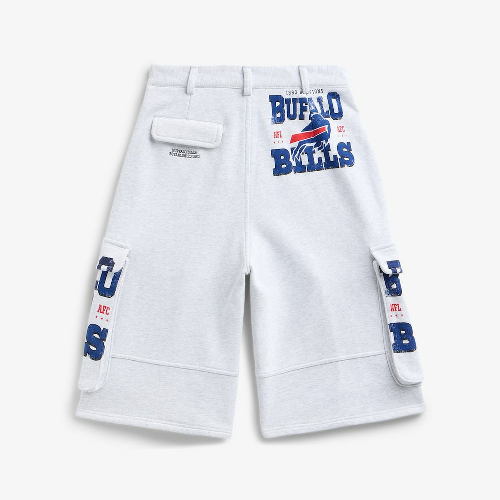 Buffalo Bills Off Season x NFL Women's Fleece Cargo Shorts Heather Gray