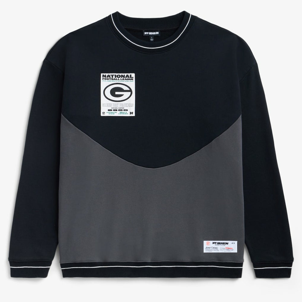Green Bay Packers Off Season x NFL Unisex Fleece Sweatshirt Black