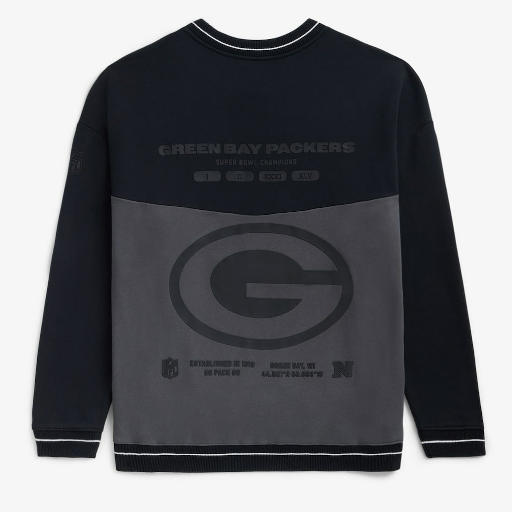 Green Bay Packers Off Season x NFL Unisex Fleece Sweatshirt Black