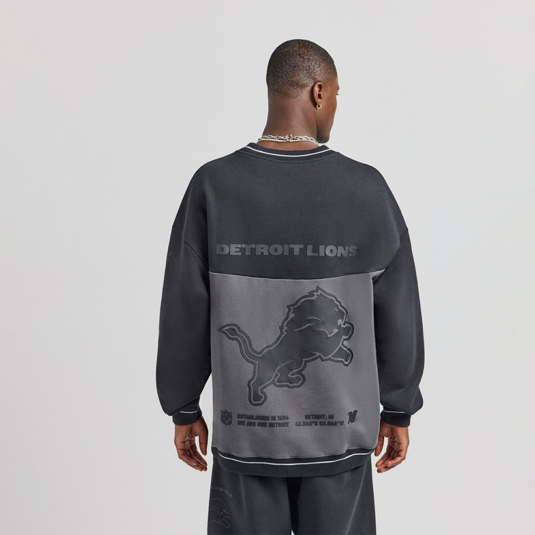 Detroit Lions Off Season x NFL Unisex Fleece Sweatshirt Black