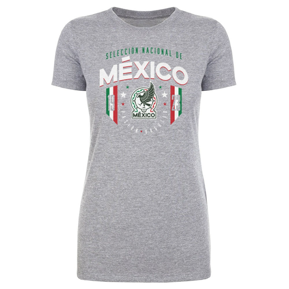 Mexico National Team 500 Level Women's 1923 T-Shirt Heather Gray sale
