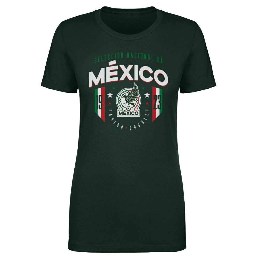 Mexico National Team 500 Level Women's 1923 T-Shirt Forest Green shop