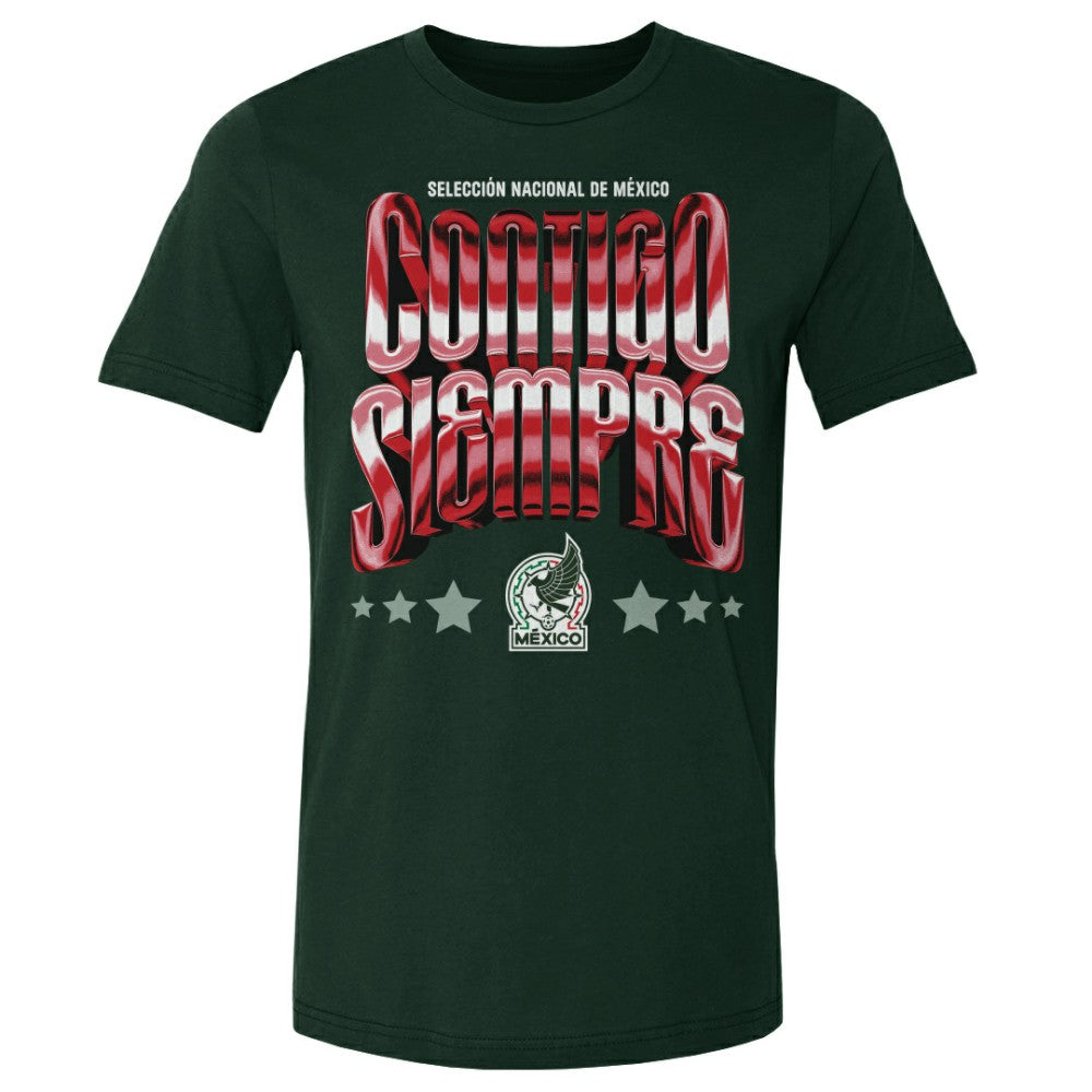 Mexico National Team 500 Level Contigo Siempre Vintage T-Shirt Forest Green