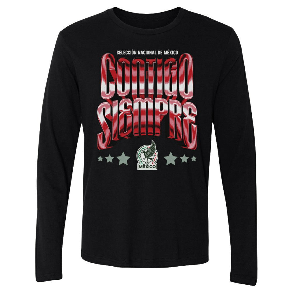 Mexico National Team 500 Level Contigo Siempre Vintage Long Sleeve T-Shirt Black