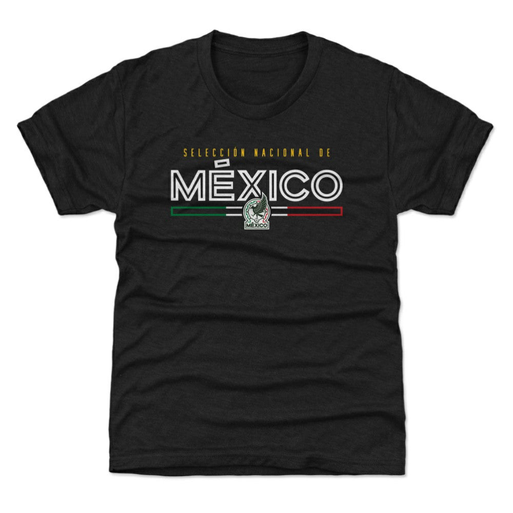 Mexico National Team 500 Level Youth Inline Tri-Blend T-Shirt Black shop