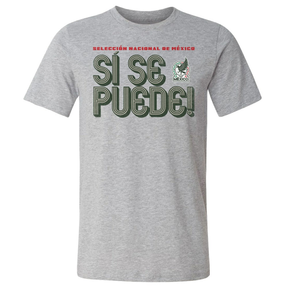 Mexico National Team 500 Level Si Se Puede Inline Bold T-Shirt Heather Gray sale