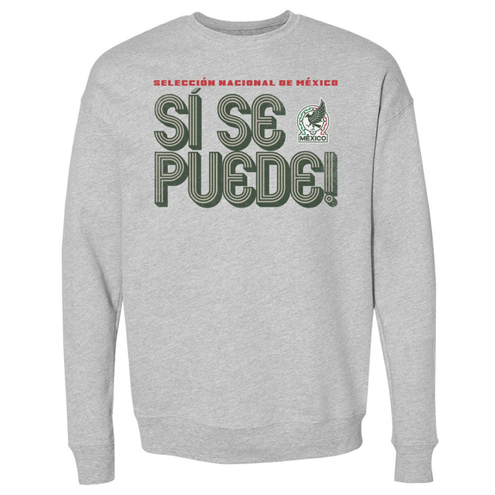 Mexico National Team 500 Level Si Se Puede Inline Bold Pullover Sweatshirt Heather Gray sale