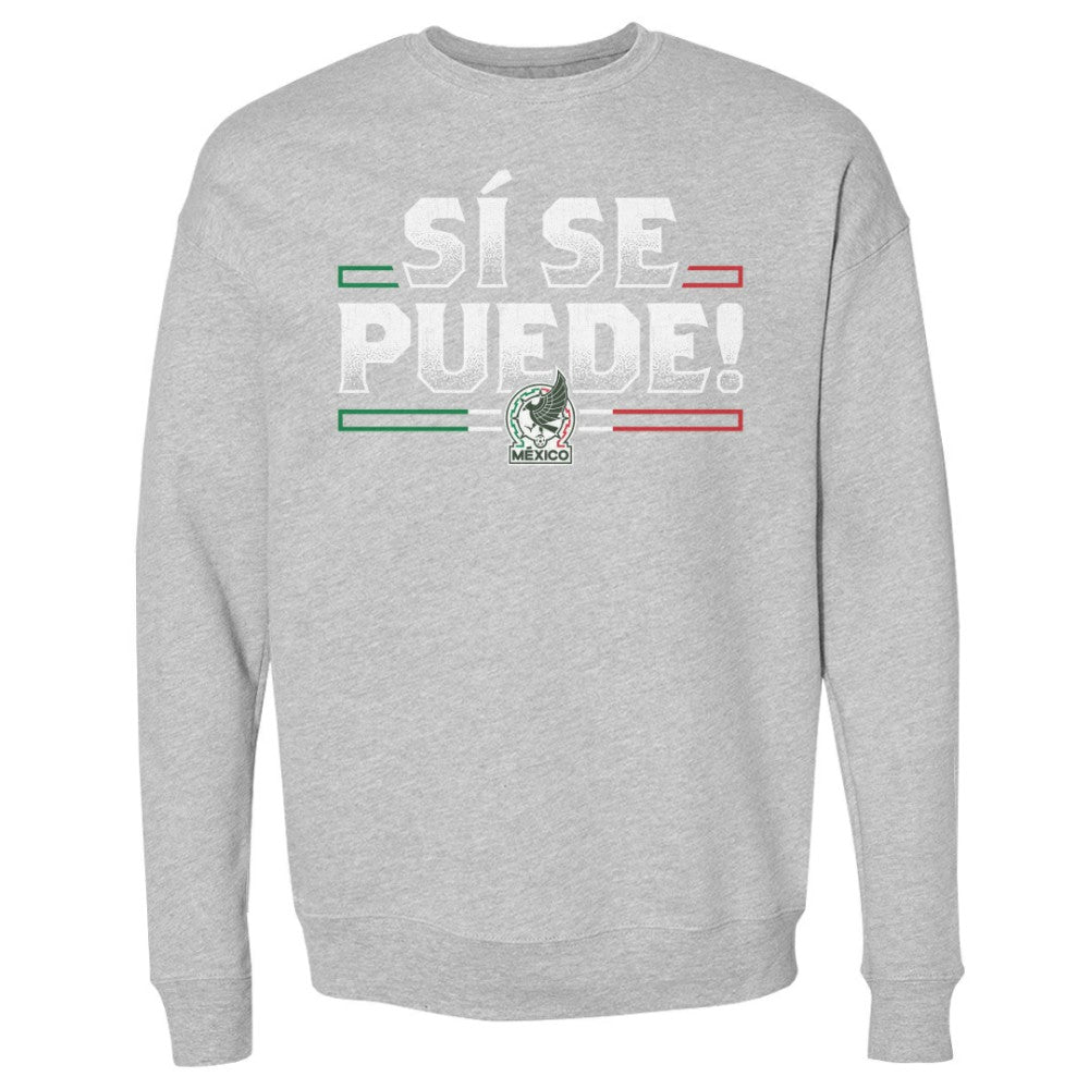 Mexico National Team 500 Level Si Se Puede Pullover Sweatshirt Heather Gray sale