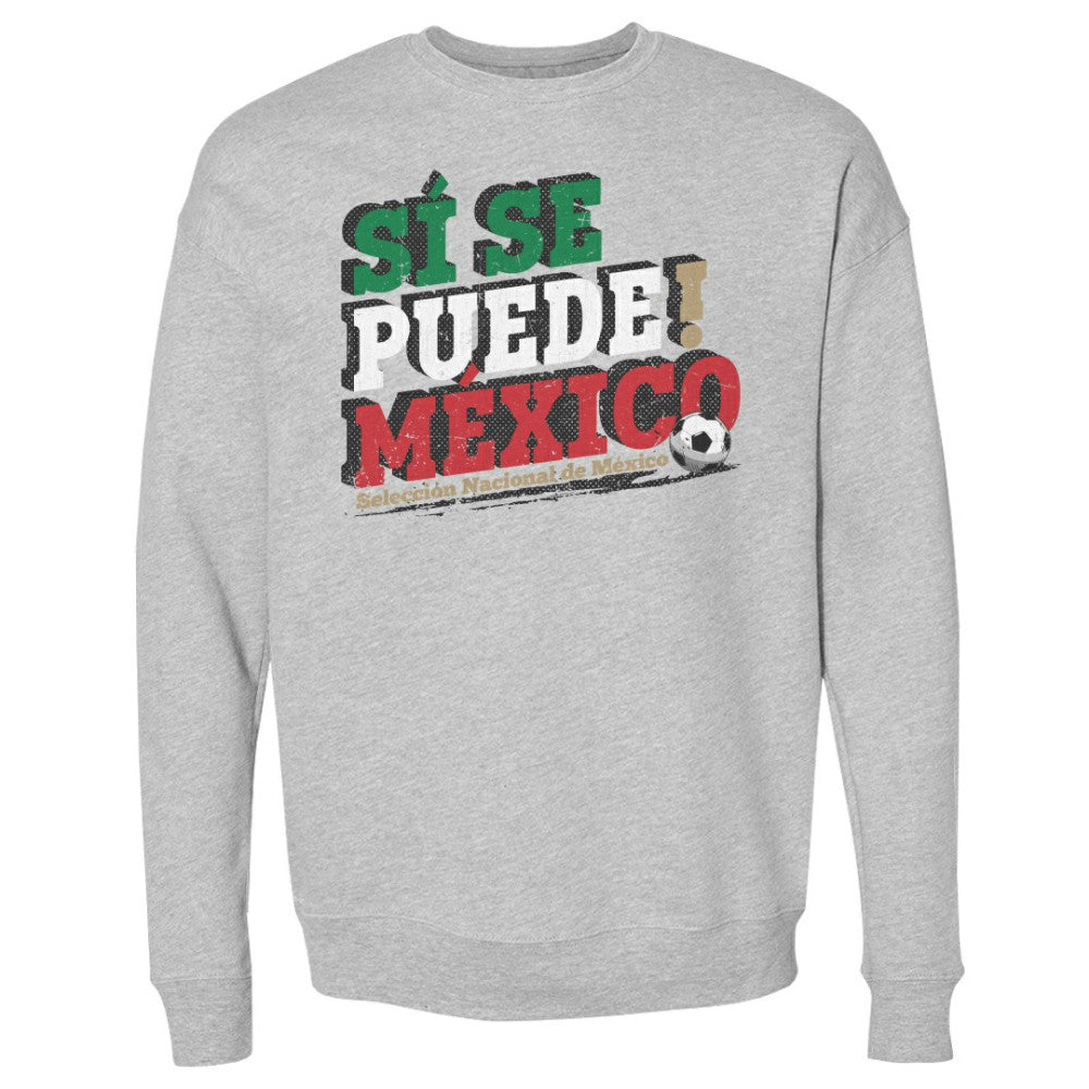 Mexico National Team 500 Level Si Se Puede Pullover Sweatshirt Heather Gray