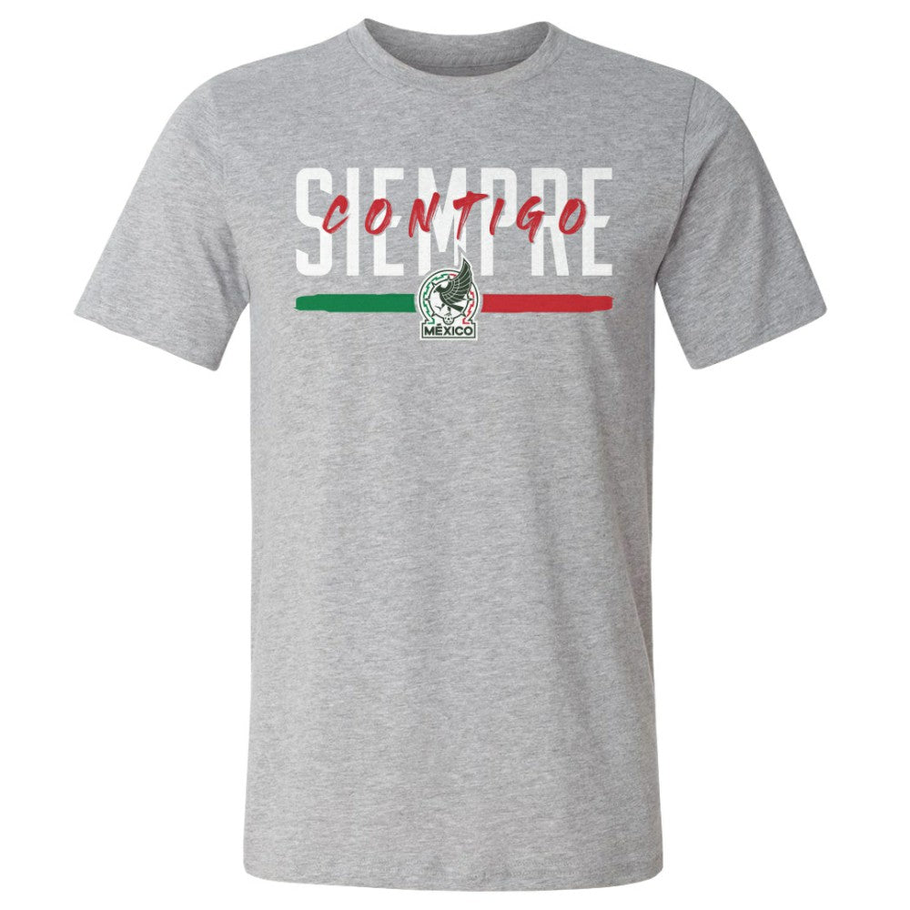 Mexico National Team 500 Level Siempre Contigo Cotton T-Shirt Heather Gray