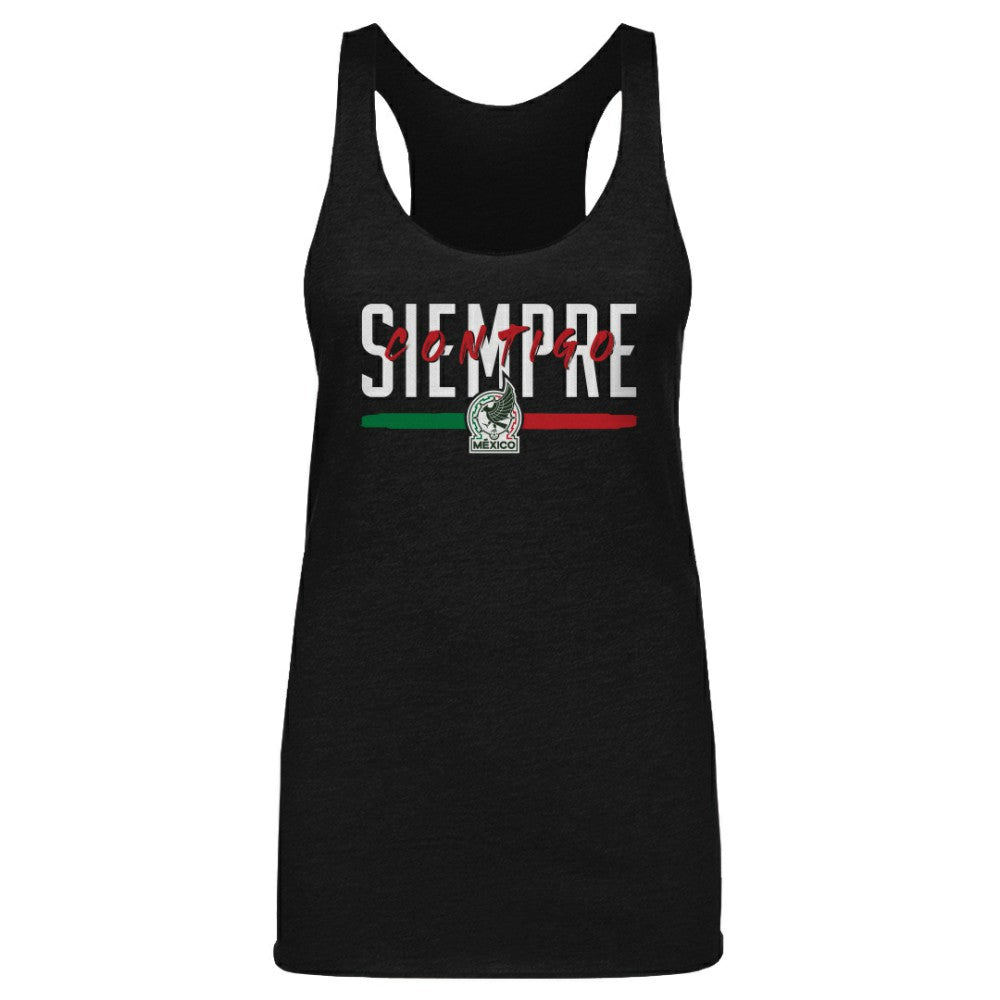 Mexico National Team 500 Level Women's Siempre Contigo Tri-Blend Tank Top Black