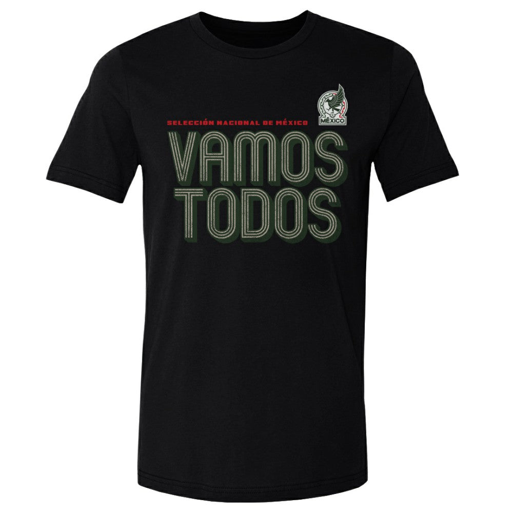 Mexico National Team 500 Level Vamos Todos Inline Bold Cotton T-Shirt Black shop
