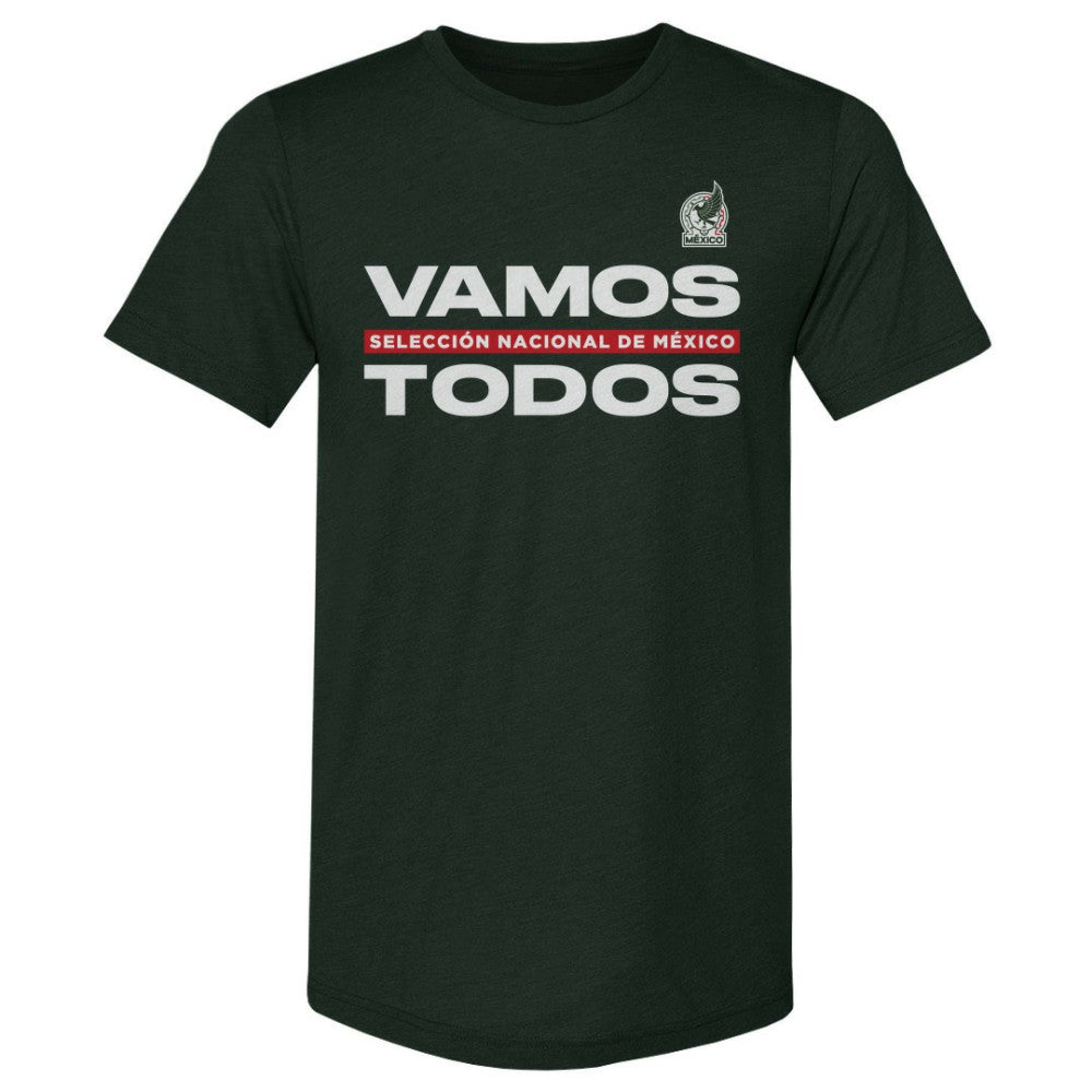 Mexico National Team 500 Level Vamos Todos Premium Tri-Blend T-Shirt Dark Green sale