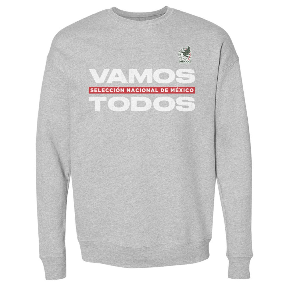 Mexico National Team 500 Level Vamos Todos Crewneck Sweatshirt Heather Gray sale