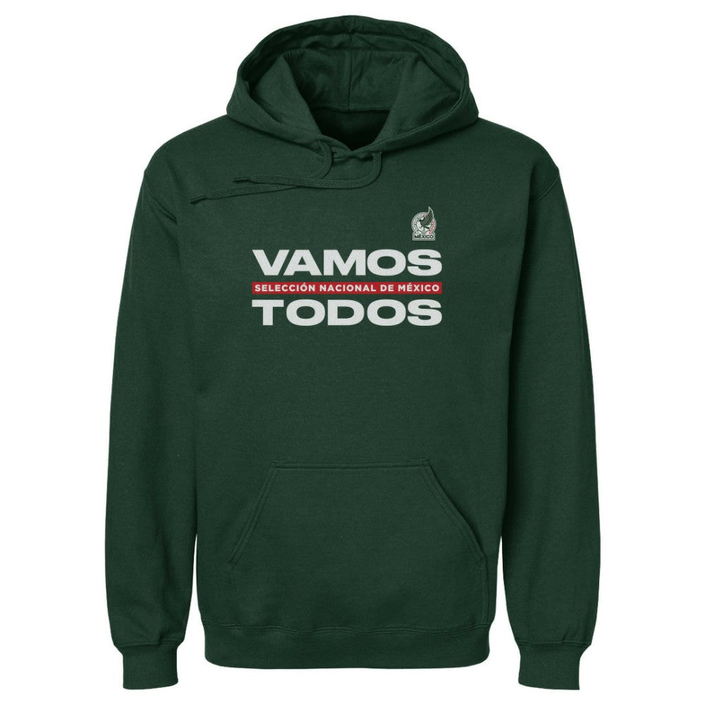 Mexico National Team 500 Level Vamos Todos Pullover Hoodie Dark Green shop