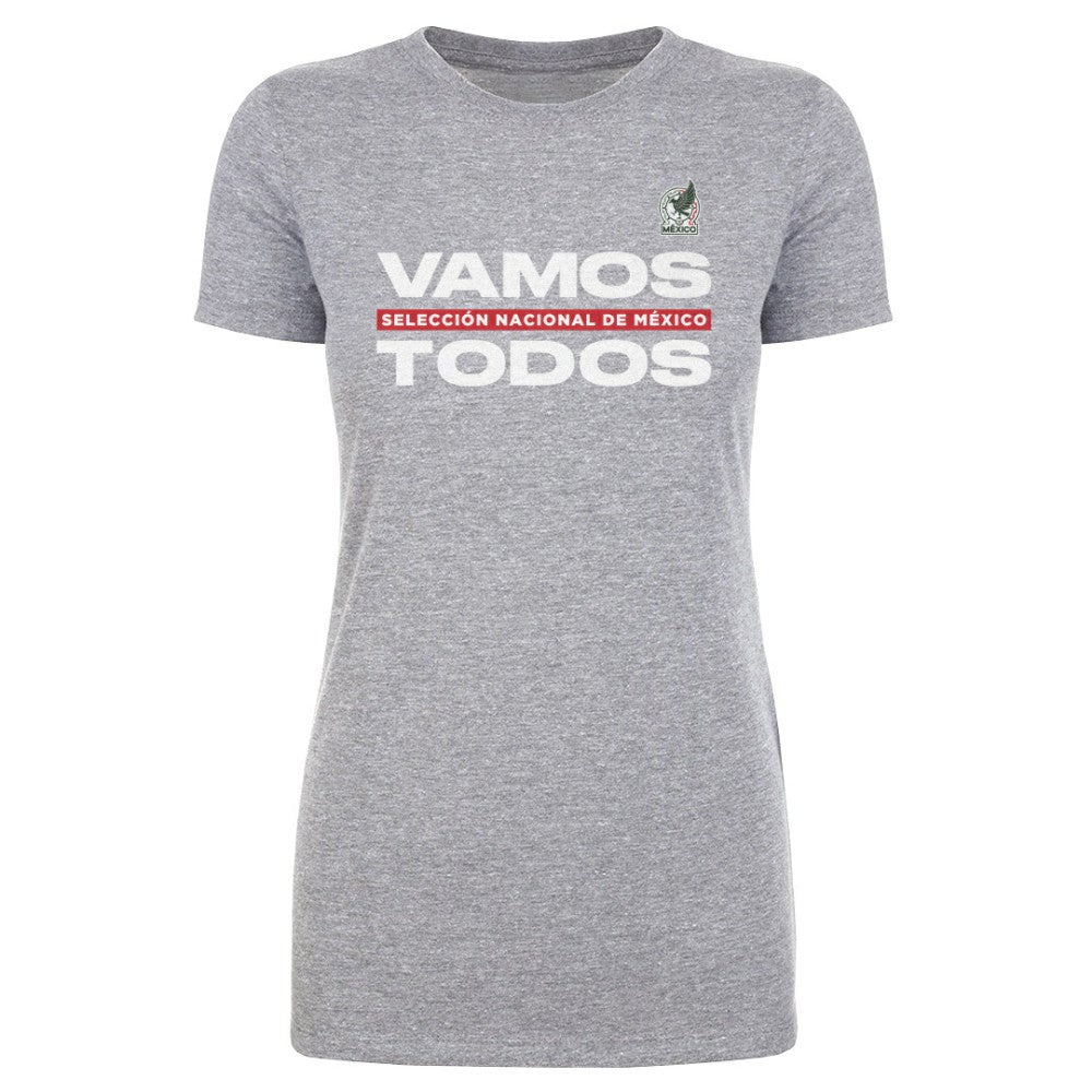 Mexico National Team 500 Level Women's Vamos Todos T-Shirt Heather Gray