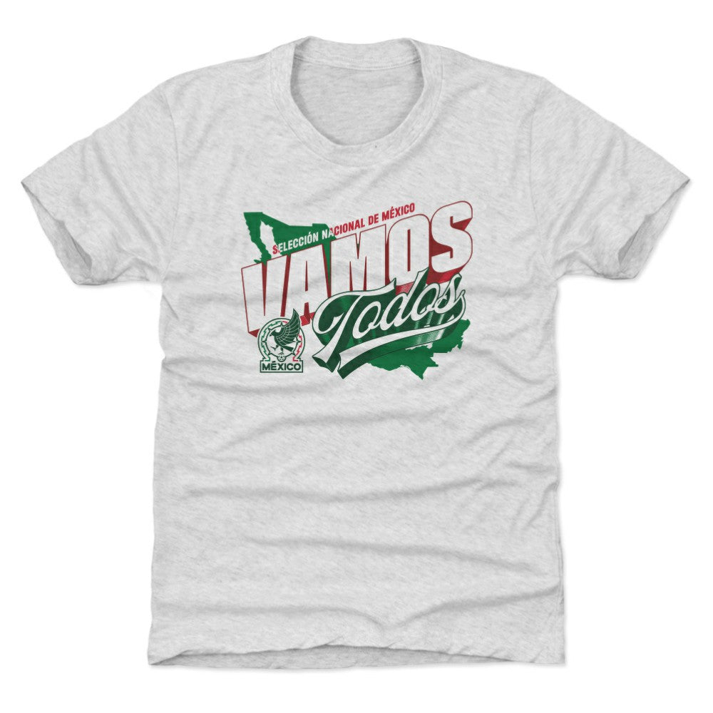 Mexico National Team 500 Level Youth Vamos Todos Country T-Shirt Gray shop