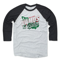 Mexico National Team 500 Level Vamos Todos 3/4-Sleeve Tri-Blend Baseball T-Shirt Black/White shop