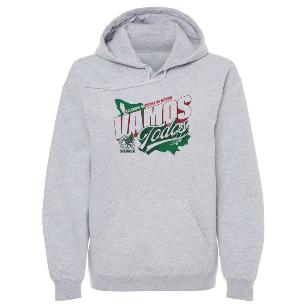Mexico National Team 500 Level Vamos Todos Country Pullover Hoodie Gray shop