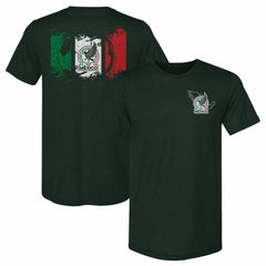 Mexico National Team 500 Level Grunge Flag Premium Tri-Blend T-Shirt Dark Green sale