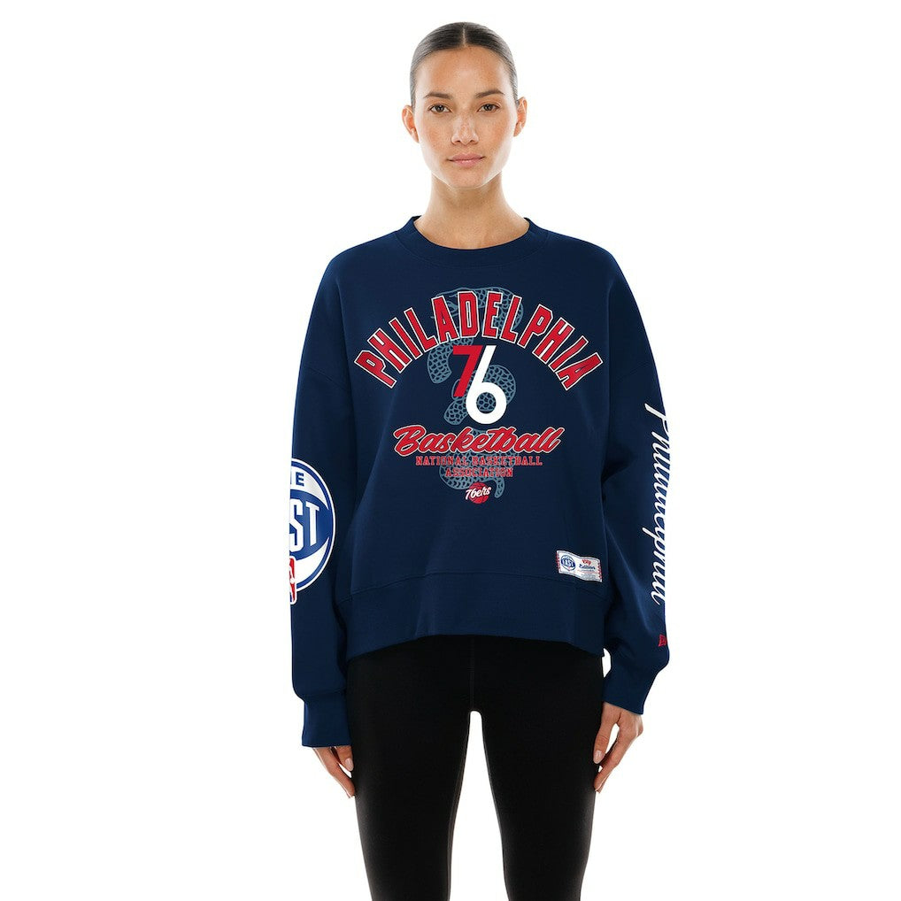 Philadelphia 76ers Women's 2025/26 City Edition Sweatshirt Navy