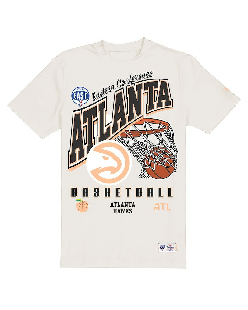 Atlanta Hawks Oversized City Edition Remix Vintage T-Shirt Cream