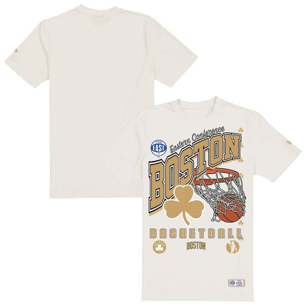 Boston Celtics Oversized City Edition Remix Vintage T-Shirt Cream