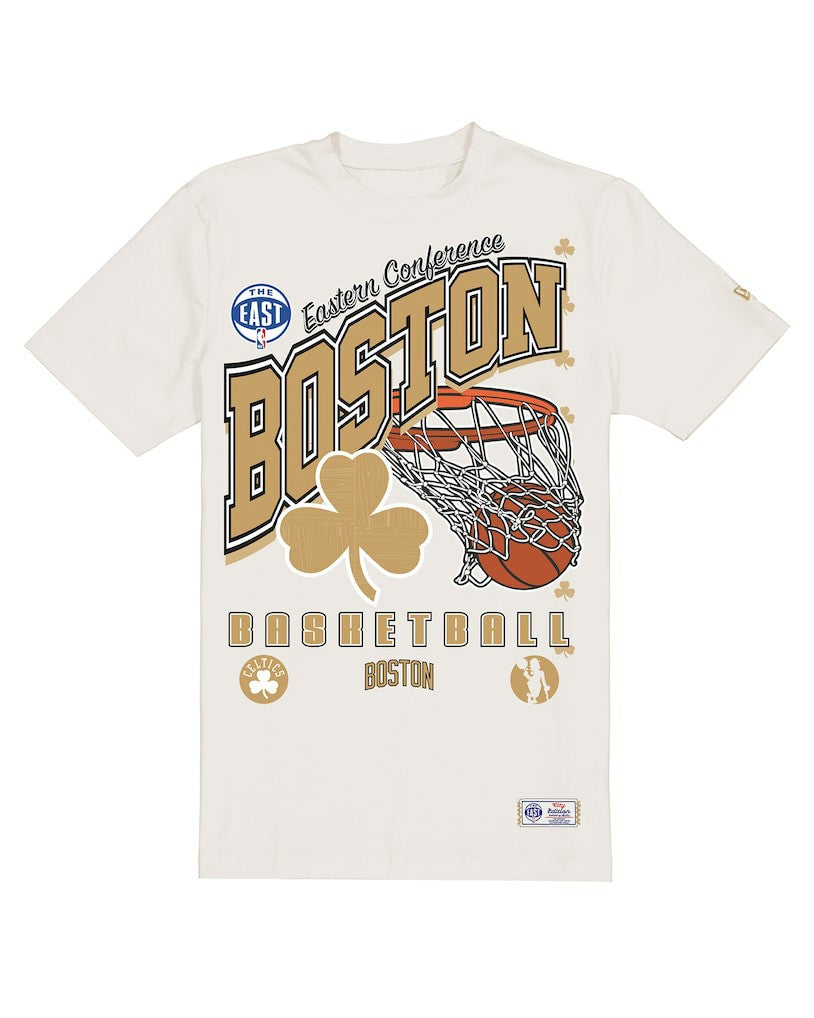 Boston Celtics Oversized City Edition Remix Vintage T-Shirt Cream
