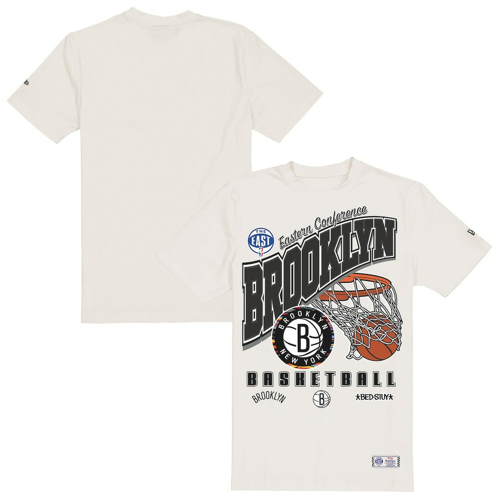 Brooklyn Nets Oversized City Edition Remix Vintage T-Shirt Cream