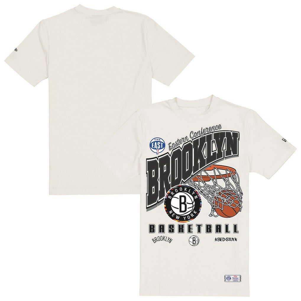 Brooklyn Nets Oversized City Edition Remix Vintage T-Shirt Cream