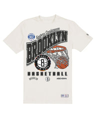 Brooklyn Nets Oversized City Edition Remix Vintage T-Shirt Cream