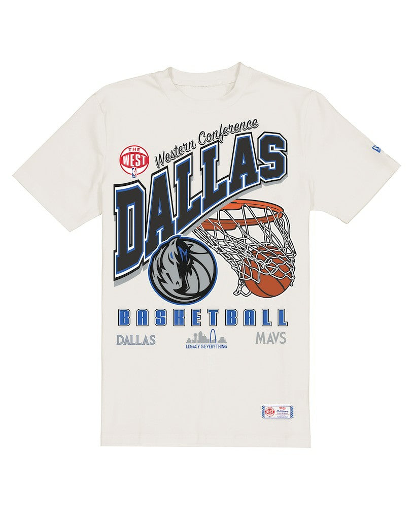 Dallas Mavericks Oversized City Edition Remix Vintage T-Shirt Cream