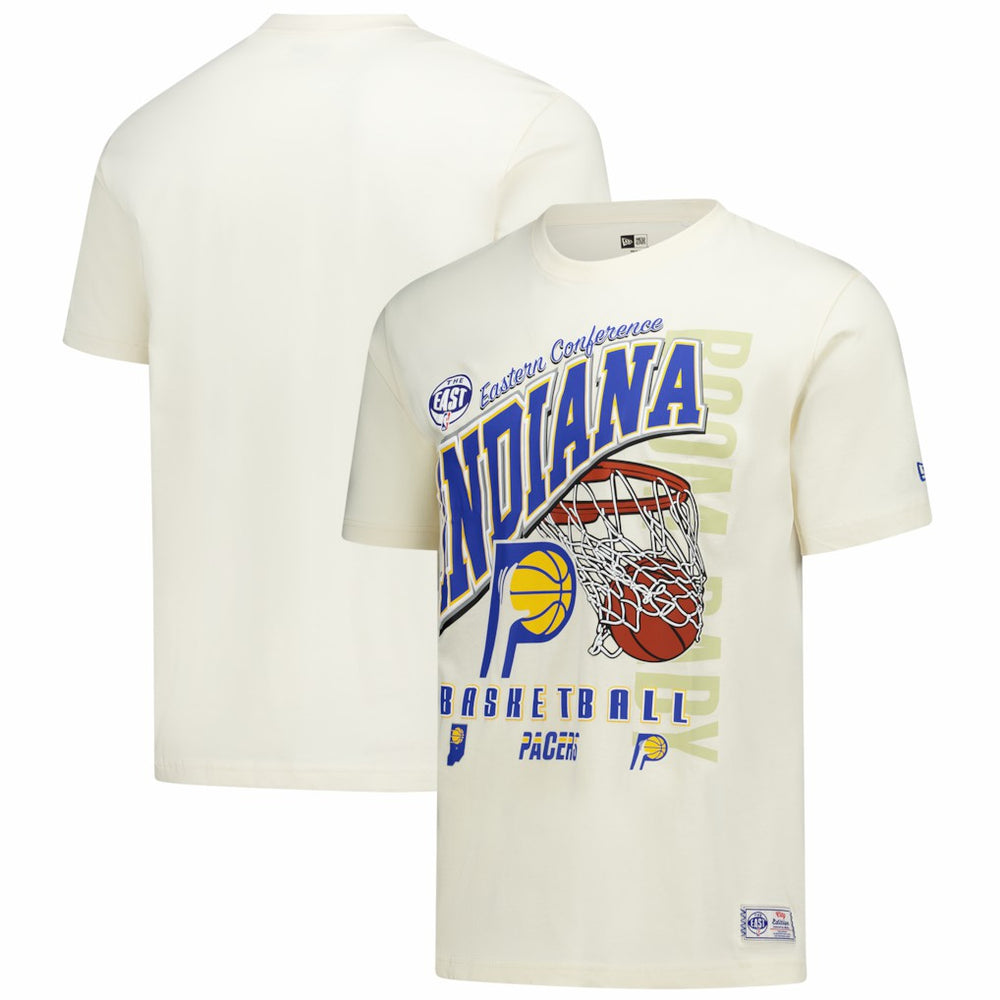 Indiana Pacers Oversized City Edition Remix Vintage T-Shirt Cream