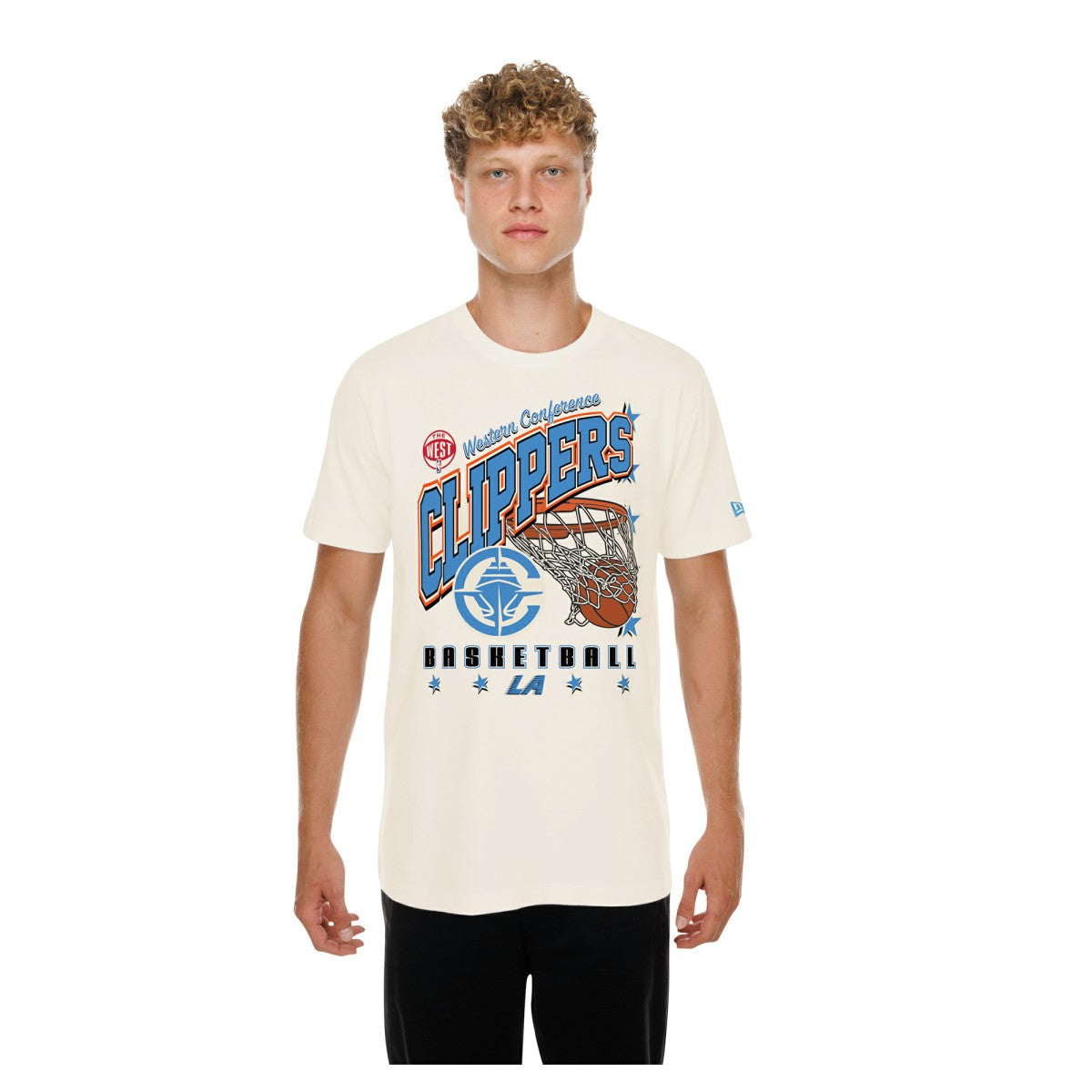 LA Clippers Oversized City Edition Remix Vintage T-Shirt Cream