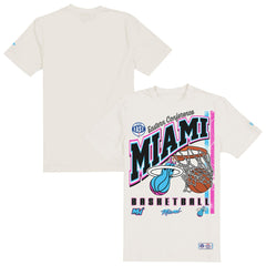 Miami Heat Oversized City Edition Remix Vintage T-Shirt Cream