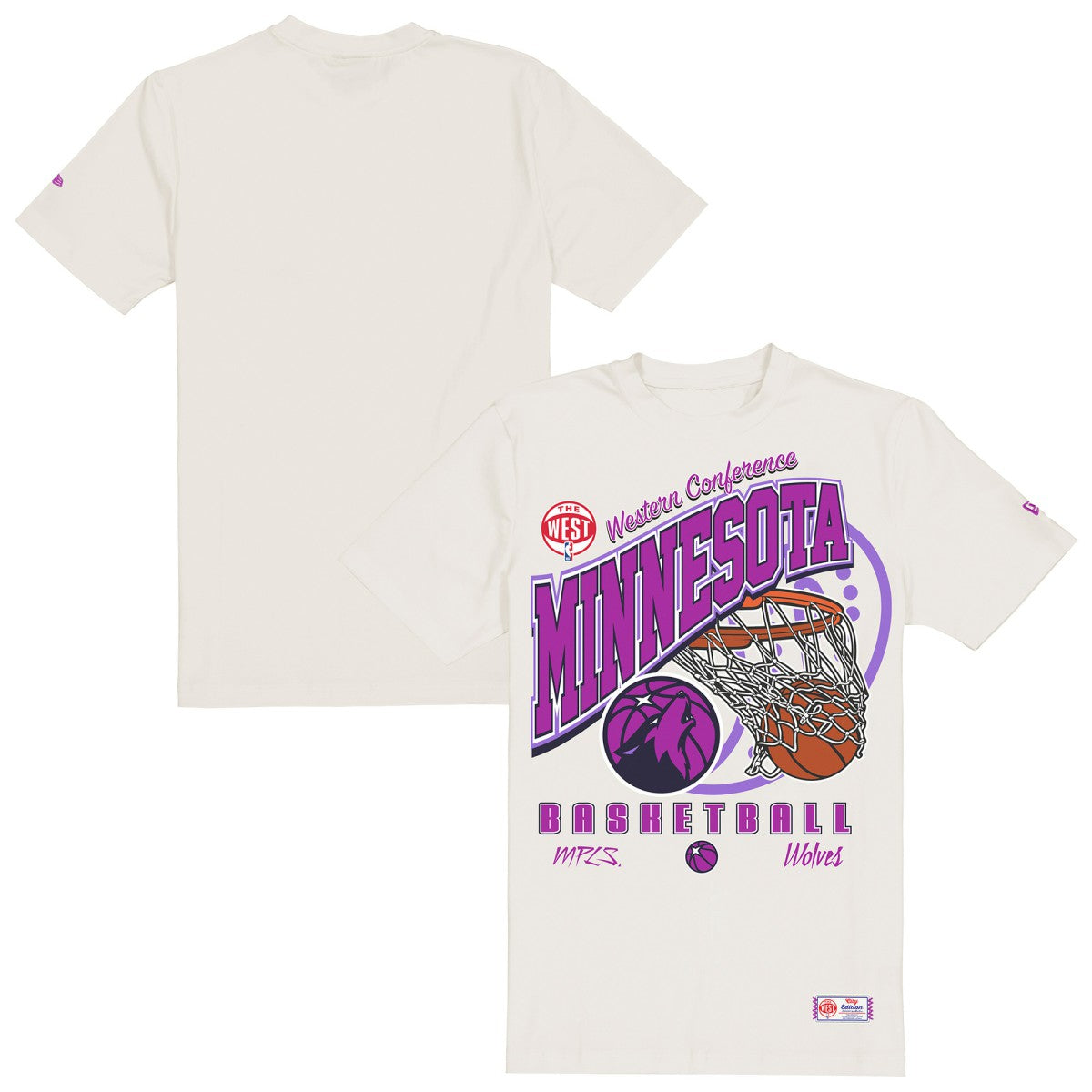 Minnesota Timberwolves Oversized City Edition Remix Vintage T-Shirt Cream