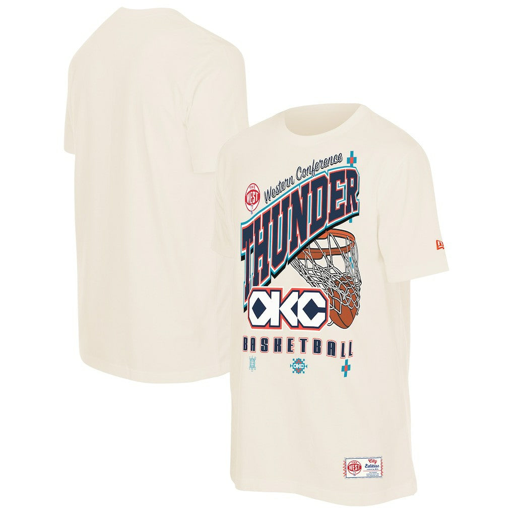 Oklahoma City Thunder Oversized City Edition Remix Vintage T-Shirt Cream
