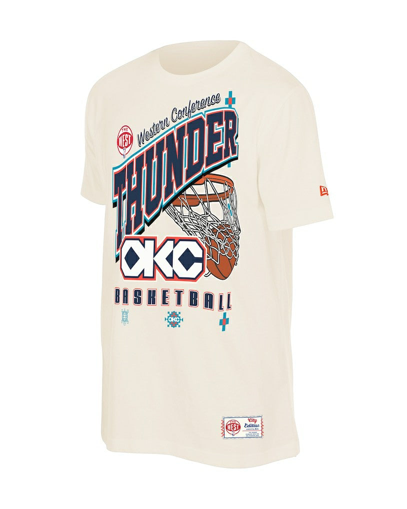 Oklahoma City Thunder Oversized City Edition Remix Vintage T-Shirt Cream