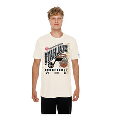 Utah Jazz Oversized City Edition Remix Vintage T-Shirt Cream