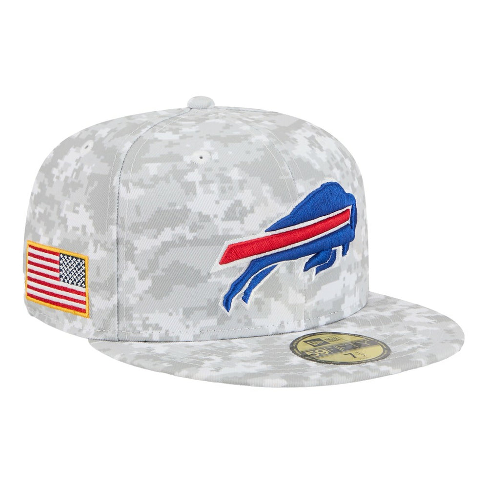Buffalo Bills New Era 2025 Salute to Service Fan Pack 59FIFTY Fitted Hat White