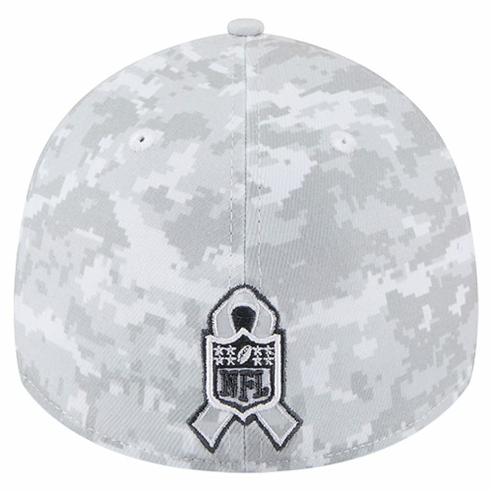 Kansas City Chiefs New Era 2025 Salute to Service Digital Camo Fan Pack 39THIRTY Flex Hat White