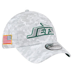 New York Jets New Era 2025 Salute to Service Digital Camo Fan Pack 39THIRTY Flex Hat White