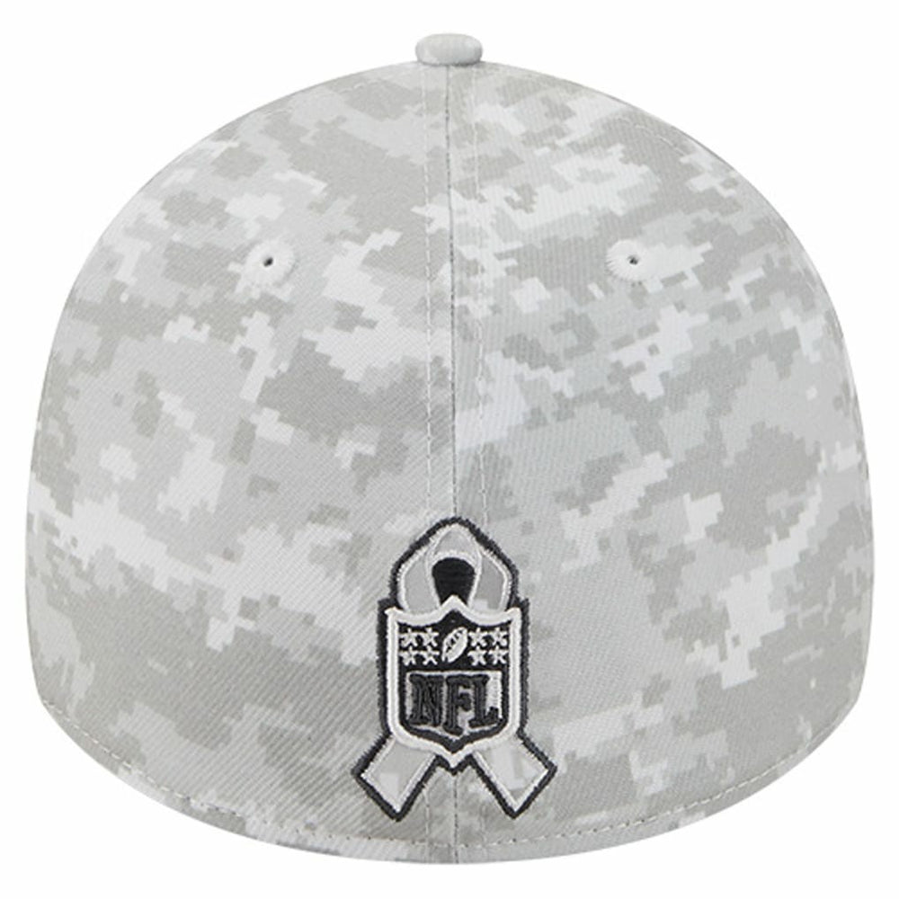 Arizona Cardinals New Era 2025 Salute to Service Digital Camo Fan Pack 39THIRTY Flex Hat White