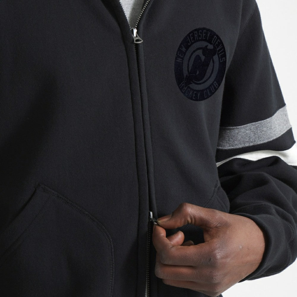 NHL New Jersey Devils Todd Snyder Full-Zip Fleece Jacket - Black