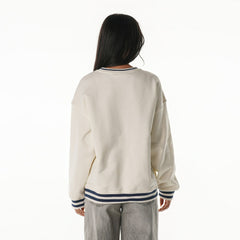 Indianapolis Colts The Wild Collective Women's Oversized Vintage French Terry Sweatshirt Cream