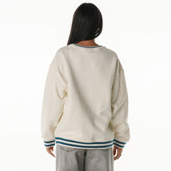 Philadelphia Eagles The Wild Collective Women's Oversized Vintage French Terry Sweatshirt Cream