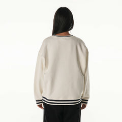 Seattle Seahawks The Wild Collective Women's Oversized Vintage French Terry Sweatshirt Cream