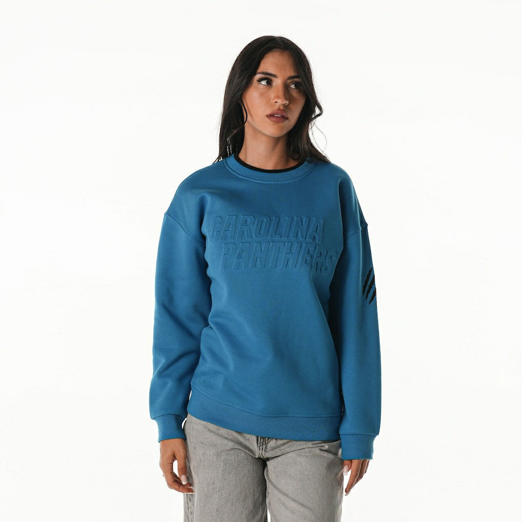 Carolina Panthers The Wild Collective Unisex Fleece Sweatshirt Blue