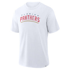 NHL Florida Panthers Fanatics Play Distressed Wordmark Stadium Slub T-Shirt - White