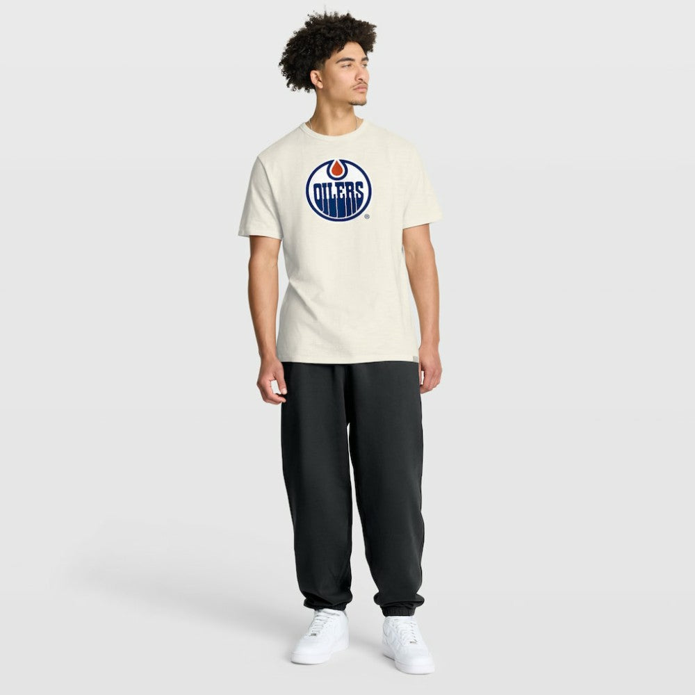 NHL Edmonton Oilers Fanatics Stadium Slub T-Shirt - Cream